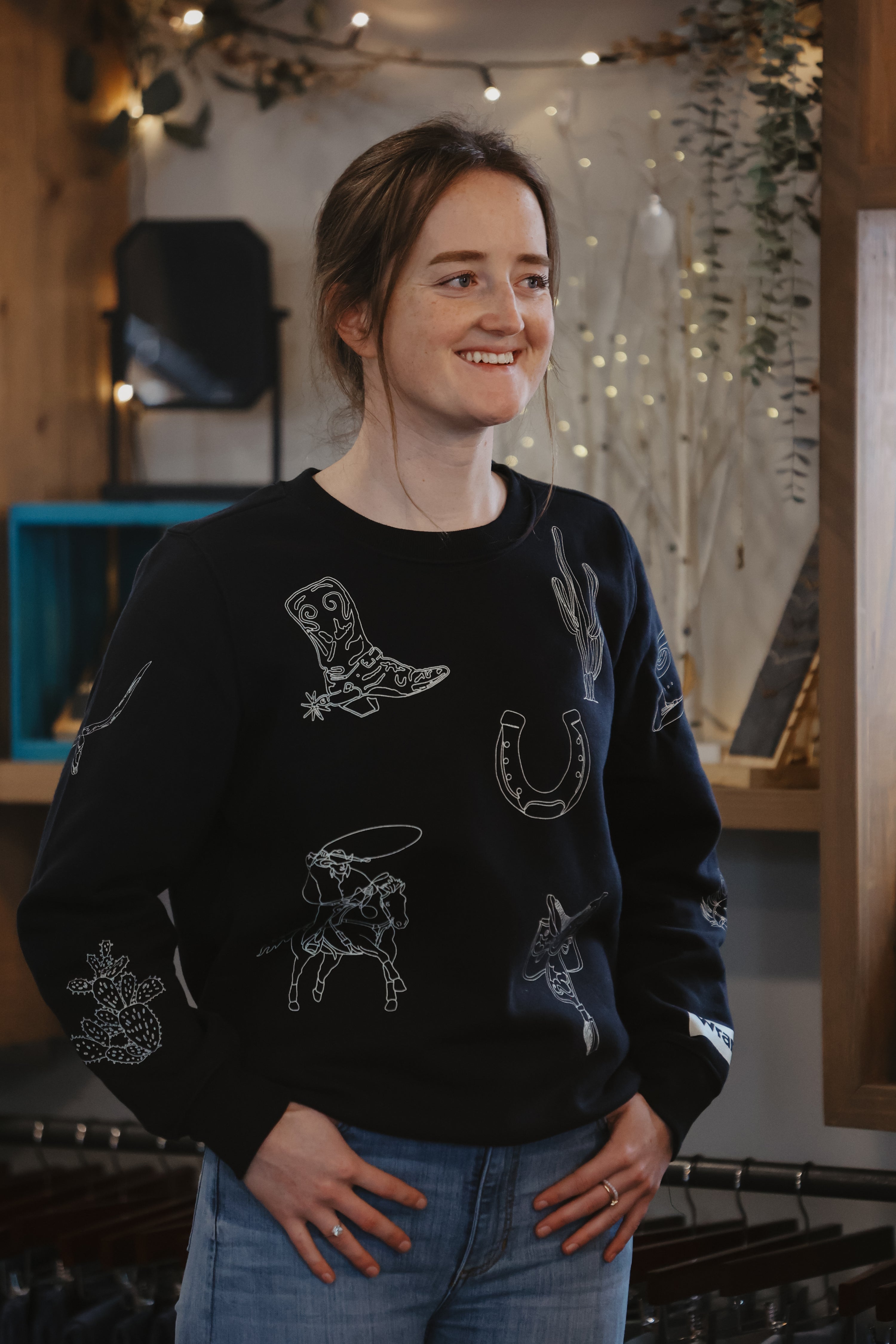 Wrangler - Women's Retro Punchy Crew Sweater