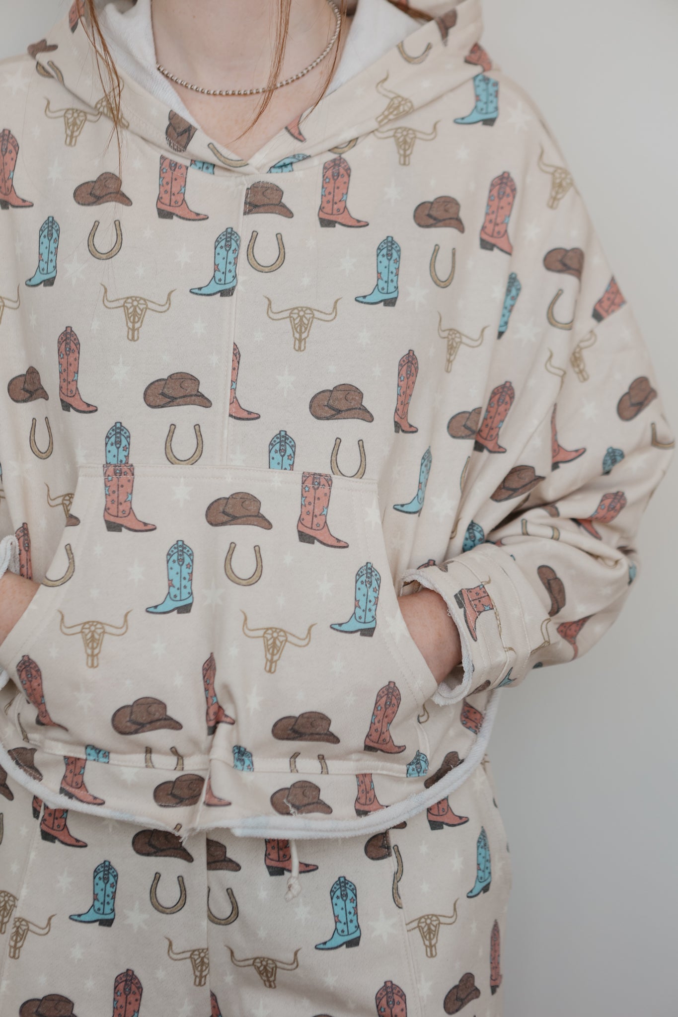 Panhandle PJs - Cowgirl Print Oversized PJ Set