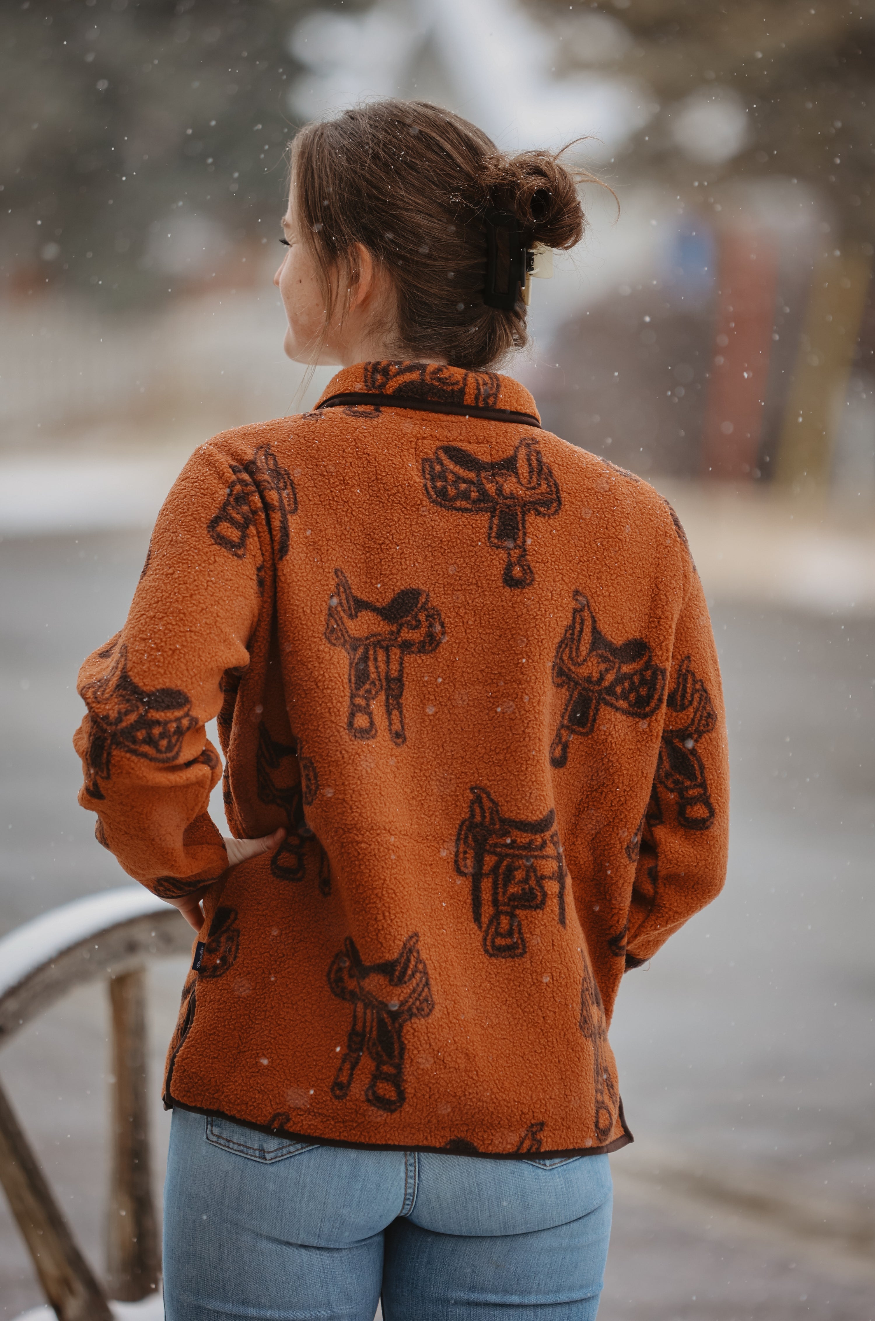 Wrangler - Women's Retro Punchy Sherpa Zip Pullover