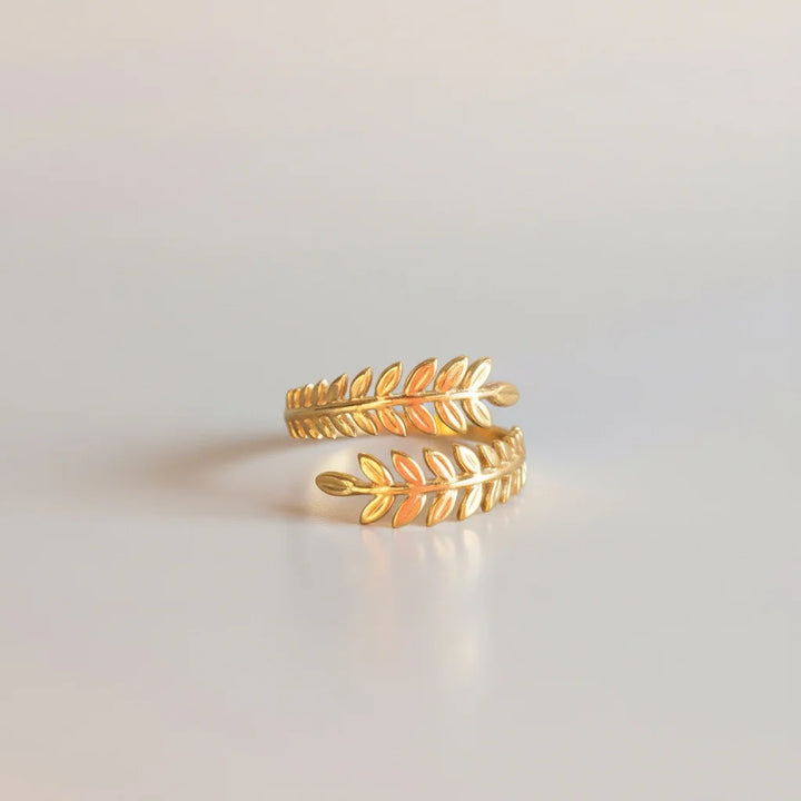 Flint and Feather- Fern Ring