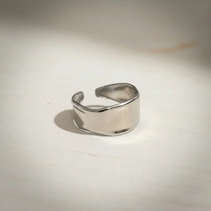 Flint and Feather- Hand Hammered 'Refined' Ring