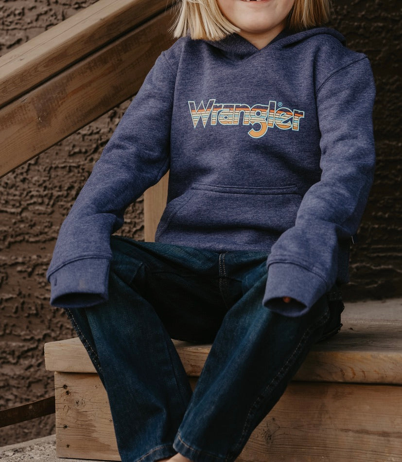 Wrangler - Boy's Multicolor Pullover Hoodie - Regular Fit