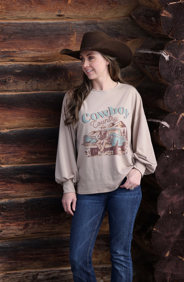 Avery - Natalie Western Graphic Sweatshirt