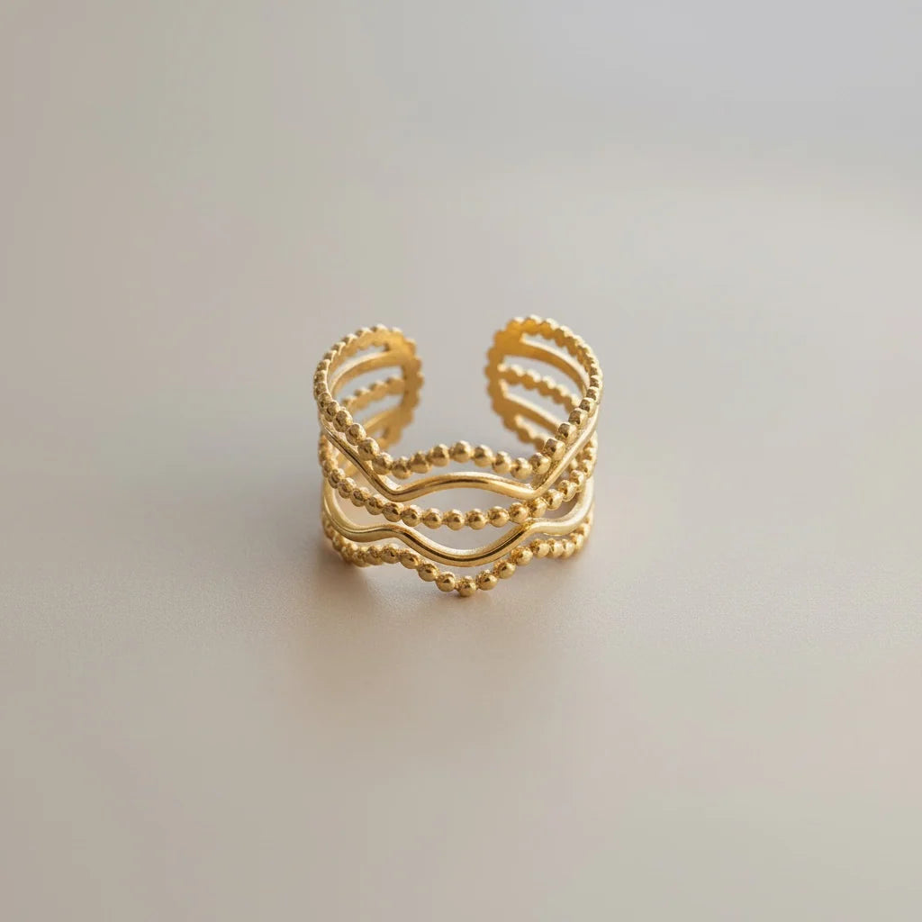 Flint and Feather- Dew Drop 'Princess' Ring