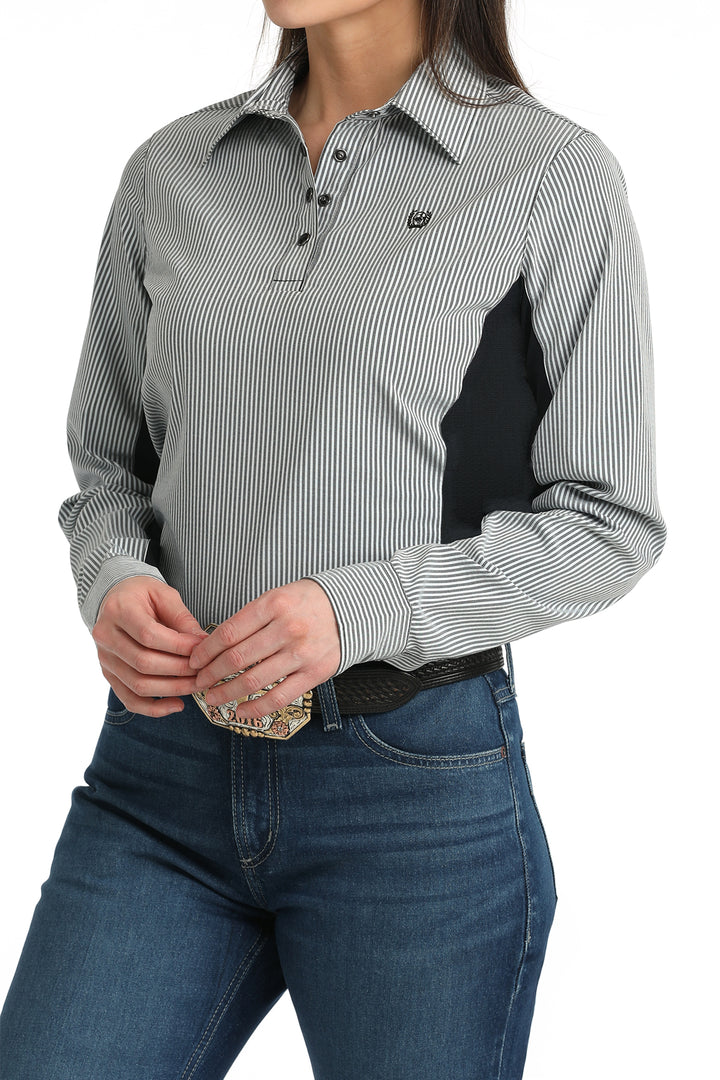 Cinch - Women's Long Sleeve 1/4 Pullover Woven