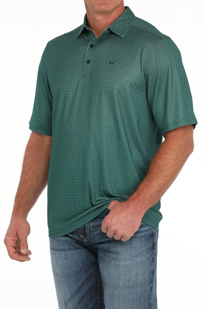 Cinch - Men's Athletic Polo Green