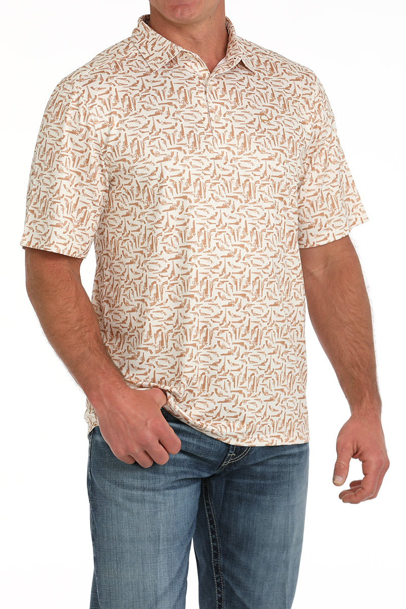 Cinch - Men's Athletic Polo White (MEDIUM Only)