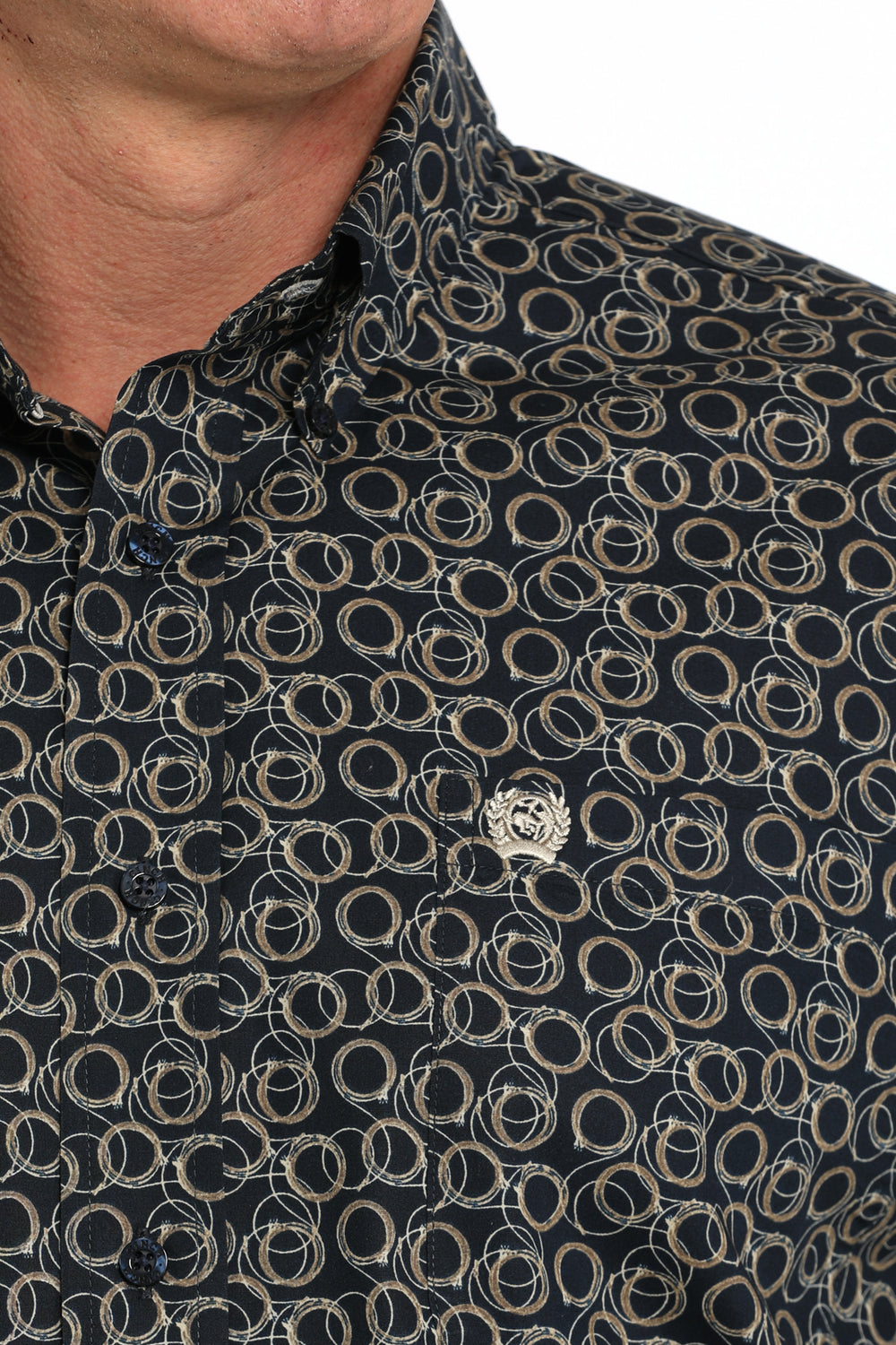 Cinch - Men's Long Sleeve Button-Down Rope Print