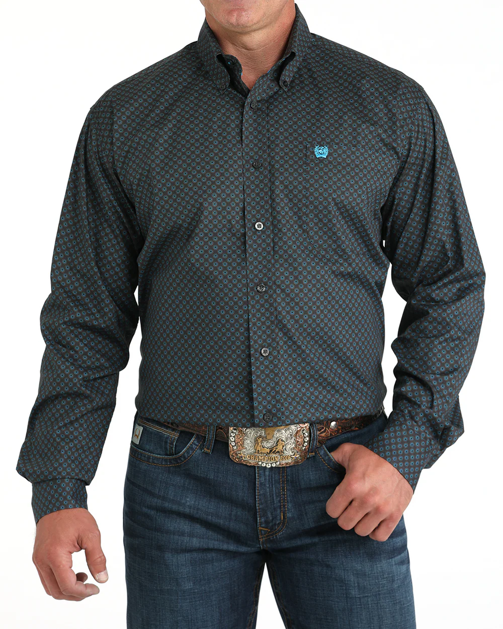 Cinch - Men's Long Sleeve Stretch Plain Weave
