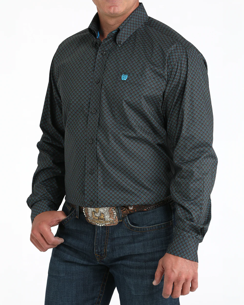 Cinch - Men's Long Sleeve Stretch Plain Weave