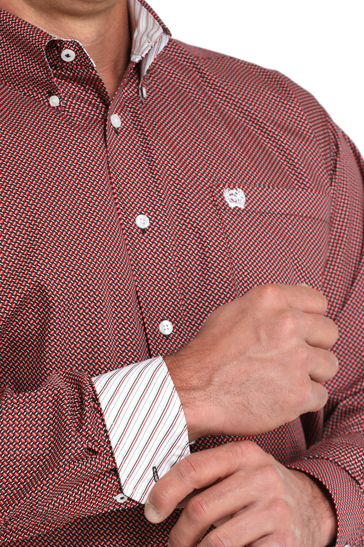 Cinch - Men's Long Sleeve Plain Weave Print