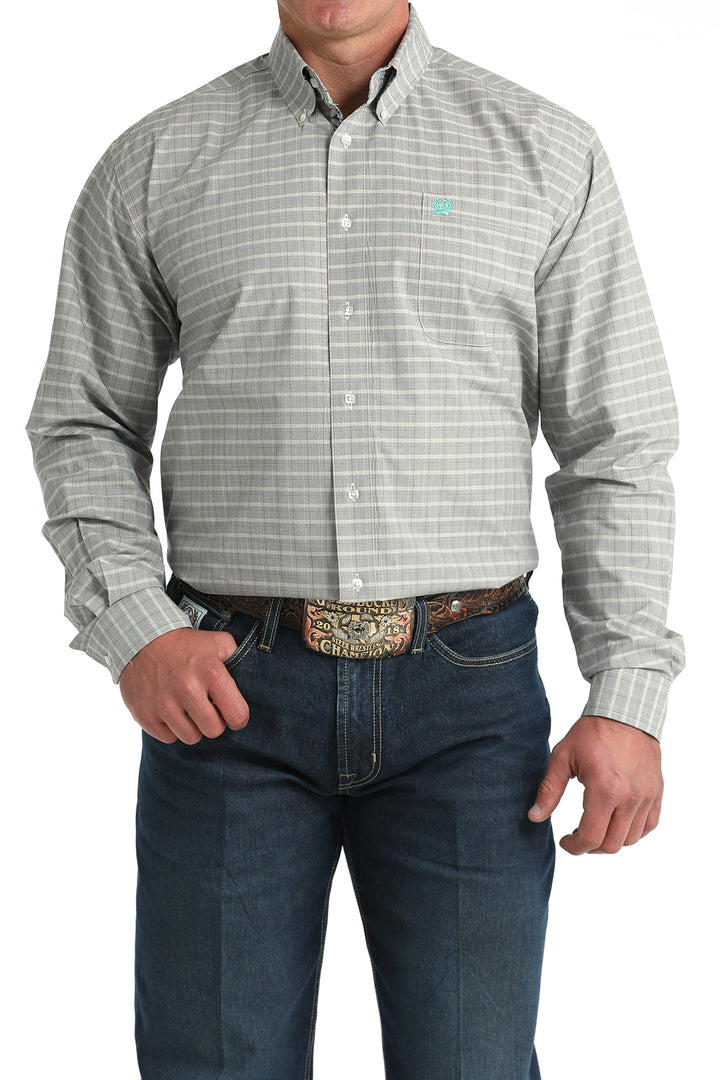 Cinch - Men's Long Sleeve Plain Weave Print