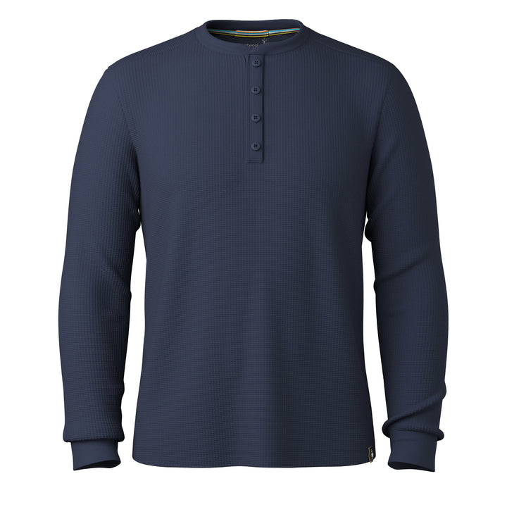 Smartwool - Men's Waffle Long Sleeve Henley - Deep Navy