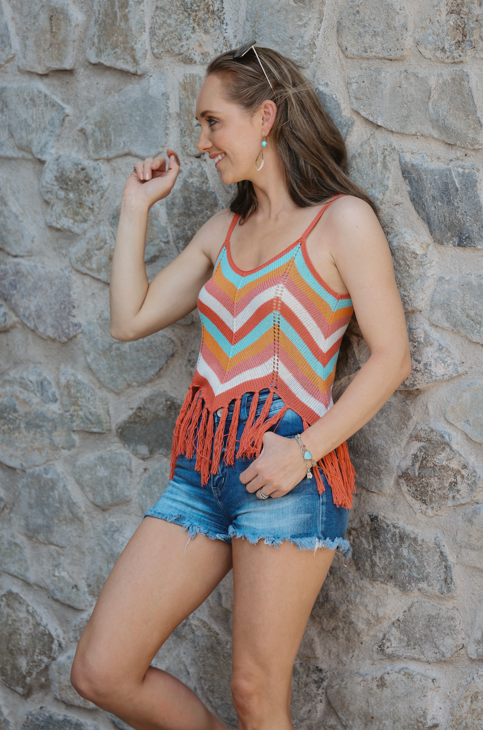 Panhandle - Crochet Tank with Fringe