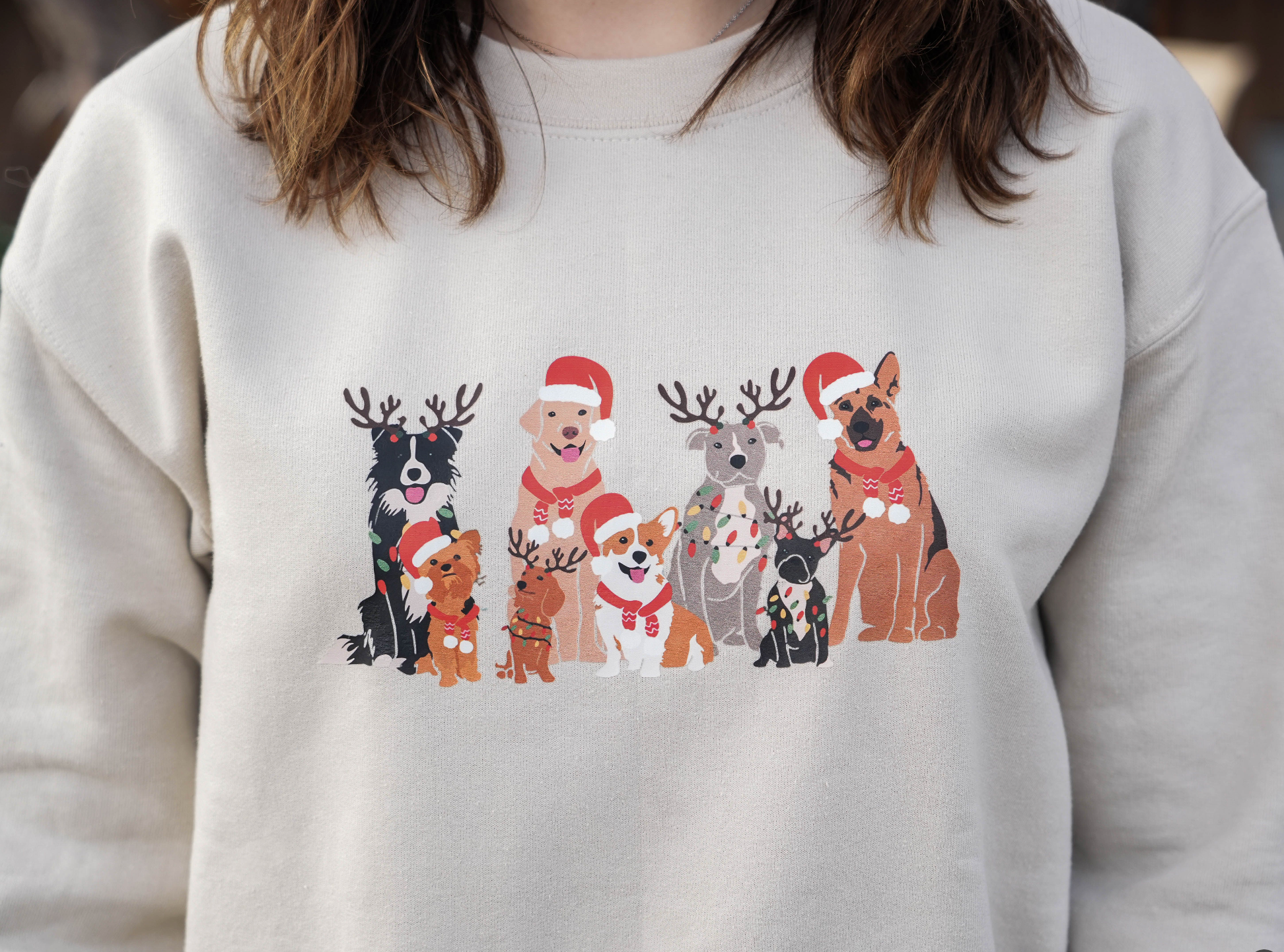 Christmas Dogs Holiday Crewneck