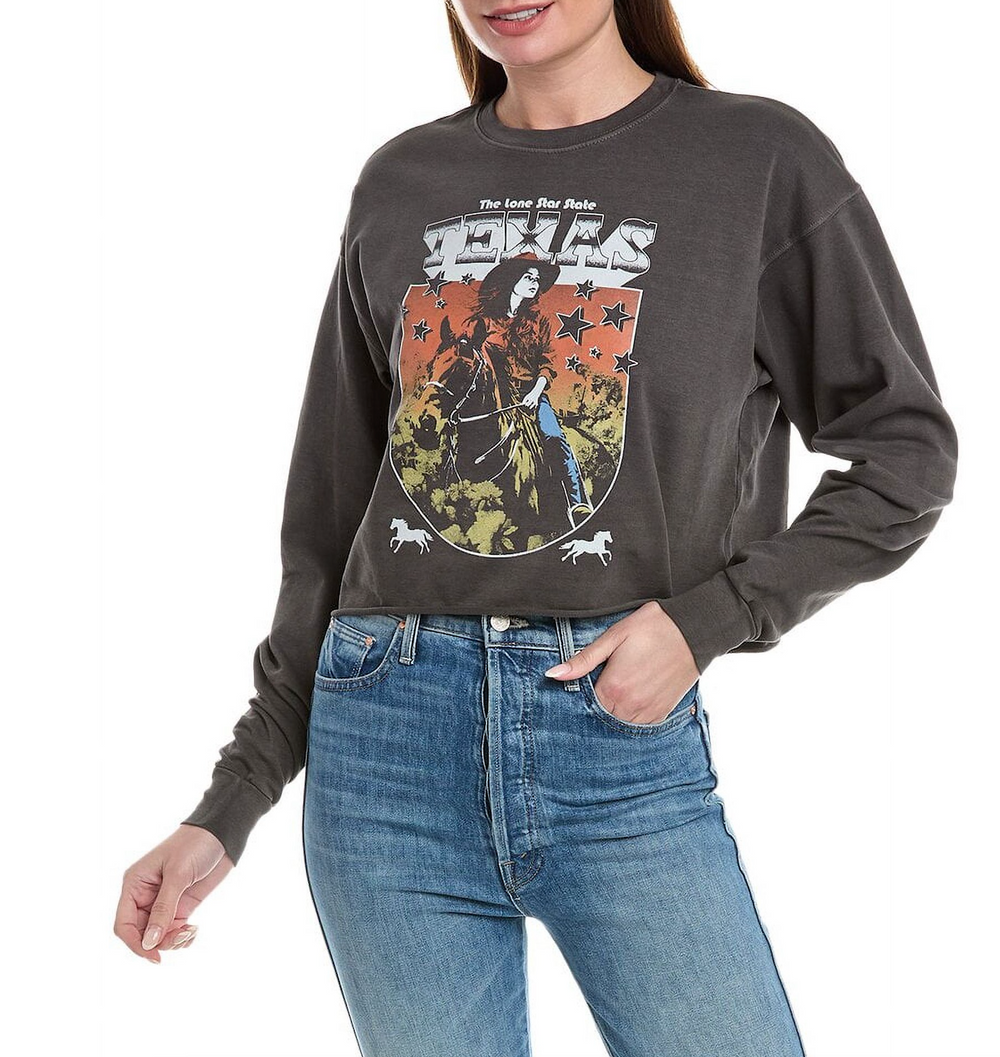 Girl Dangerous - Texas Cropped Sweatshirt
