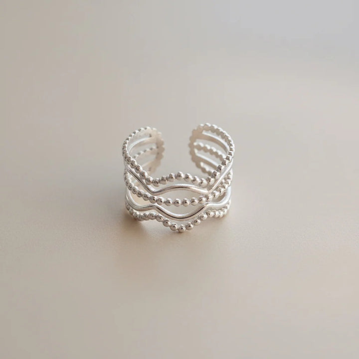 Flint and Feather- Dew Drop 'Princess' Ring