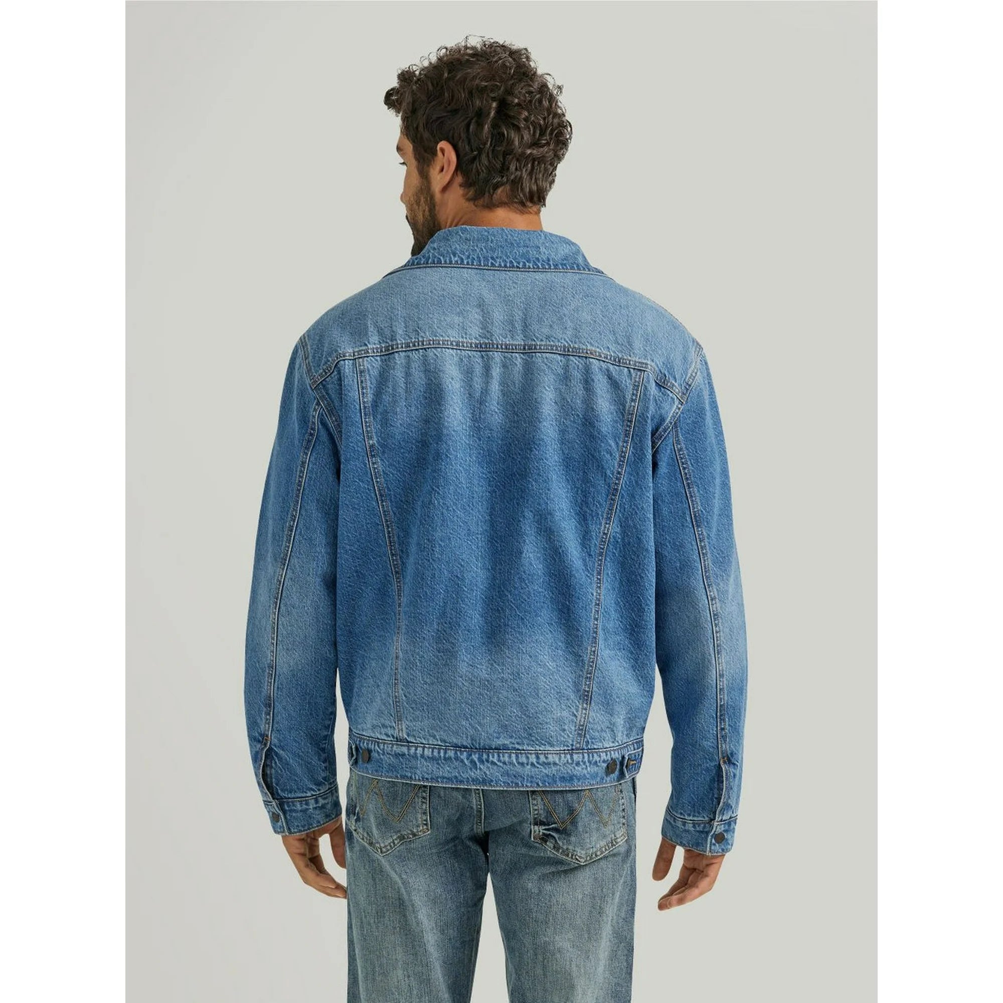 Wrangler - Men's Jacket Sherpa Lined Western Denim
