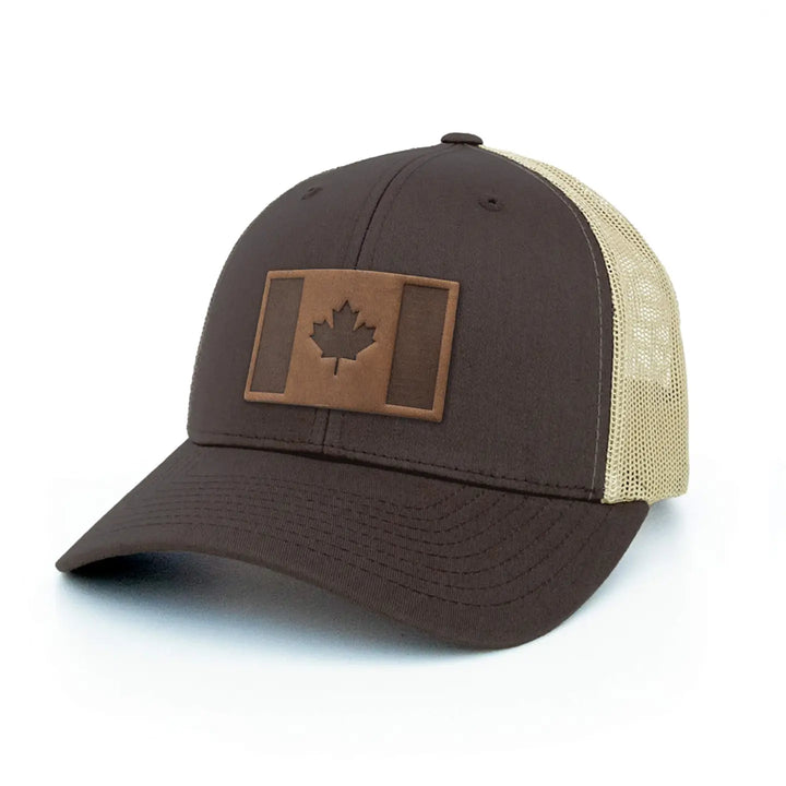 Canada Flag Leather Patch Hat