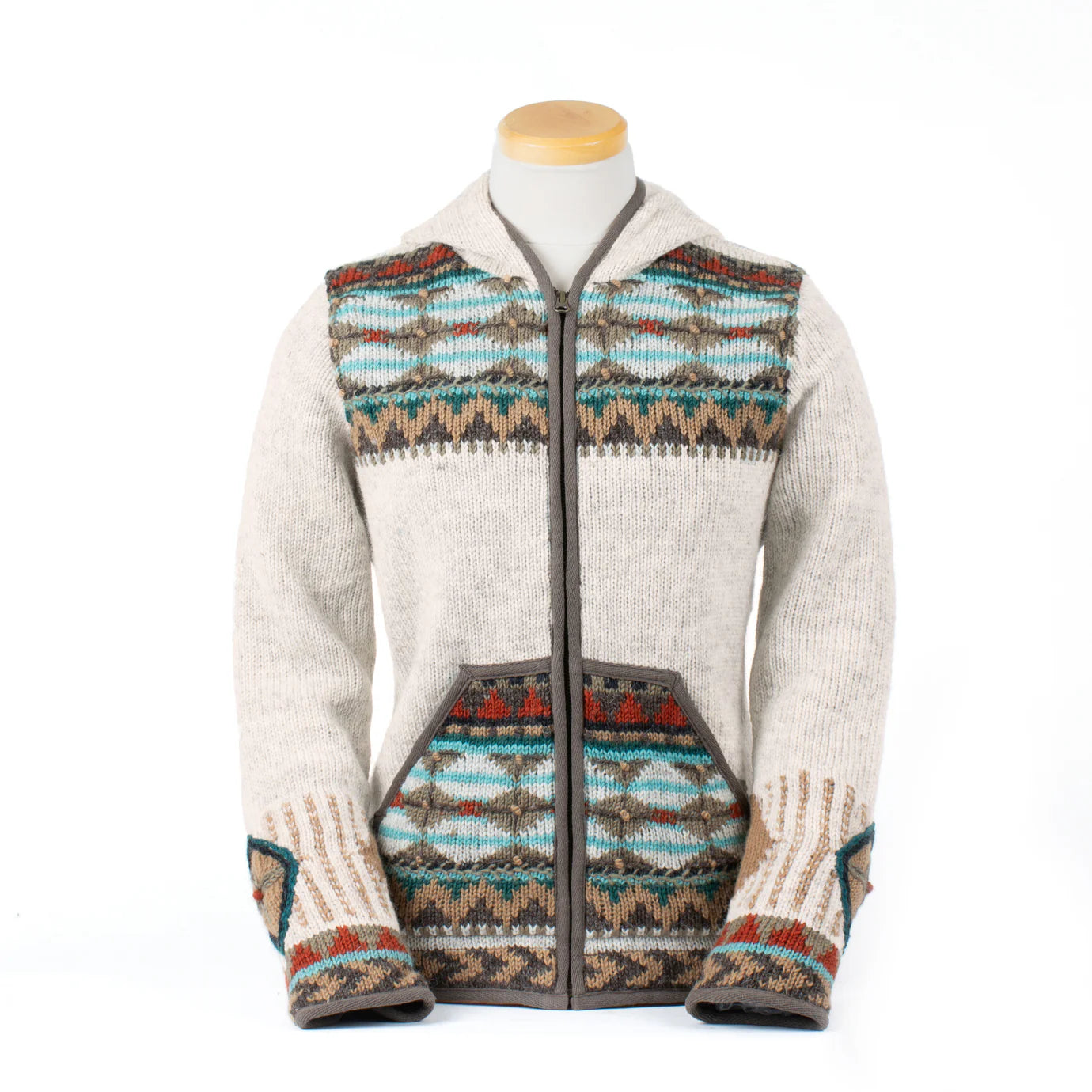 Lost Horizon - Dakotah Women's Wool Knit Sweater - Oatmeal