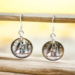 Silver Dime Earrings