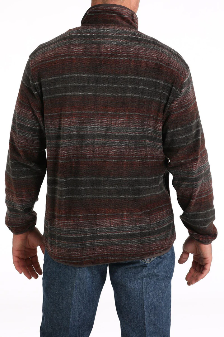 Cinch - Men's Polar Fleece - Brown/Red - Match Dad