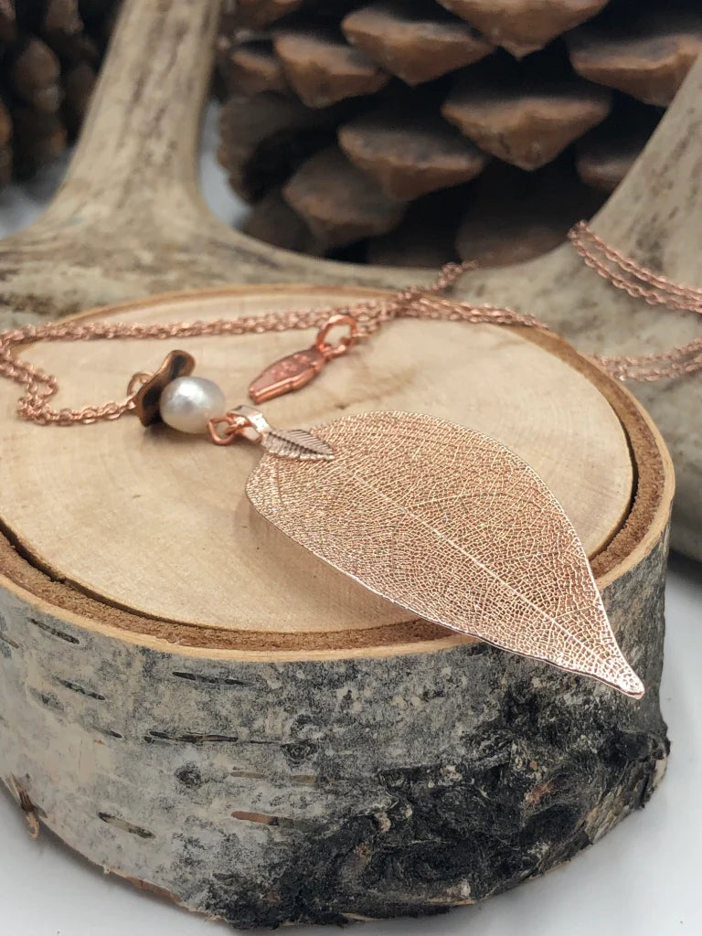 Flint & Feather - Leaf Necklaces