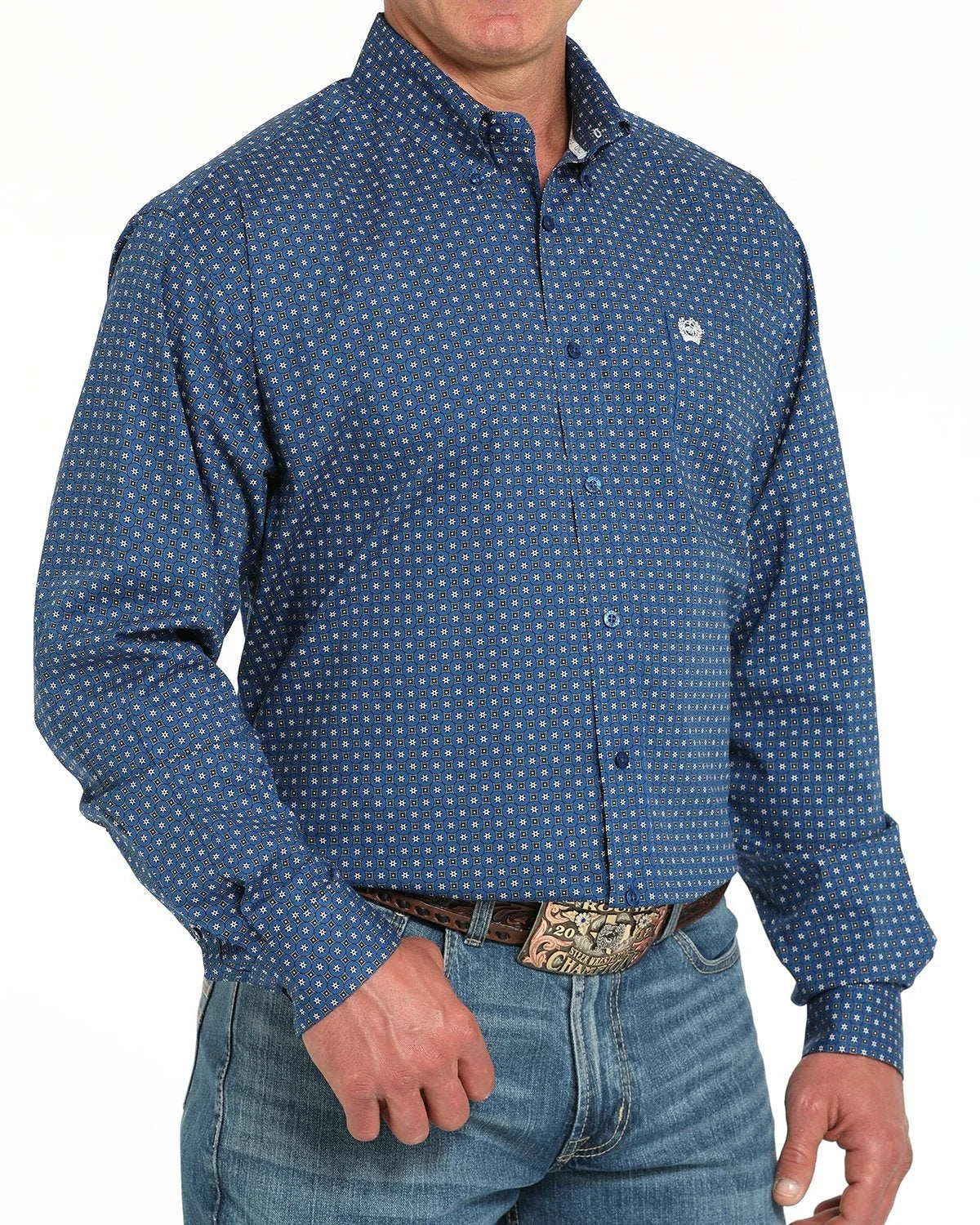 Cinch - Men's Long Sleeve Stretch Weave Print