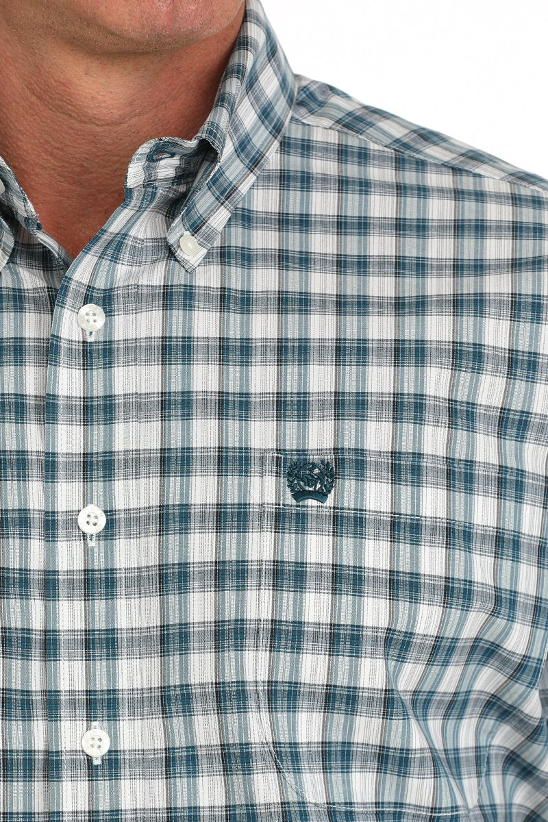 Cinch - Men's Short Sleeve Plaid Button-Down