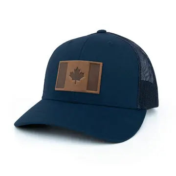 Canada Flag Leather Patch Hat