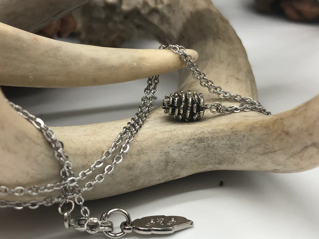 Flint & Feather - Mini Pinecone Necklace