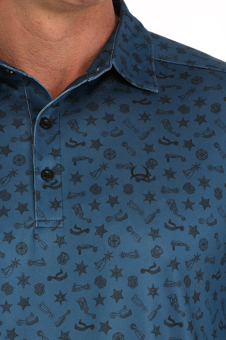 Cinch - Men's Spur Print Polo