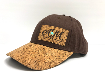 A MARSHALL Ball Cap - Brown AM Logo with Cork Details