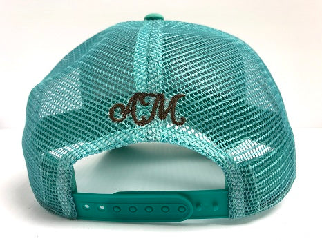 A MARSHALL Ball Cap - Turquoise Star & Horseshoe Logo