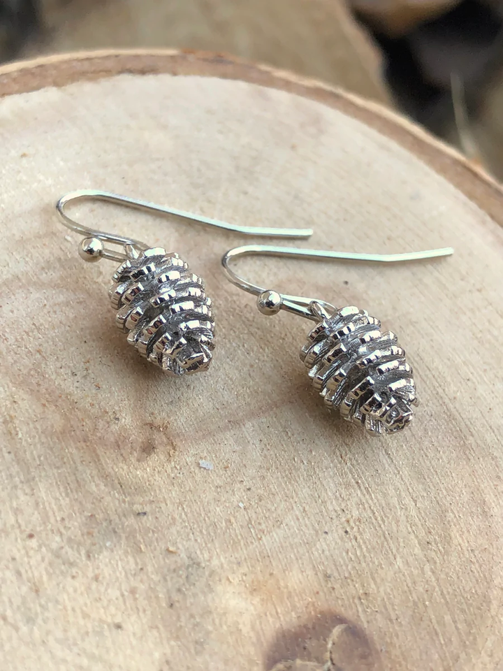 Flint & Feather - Pinecone Earrings