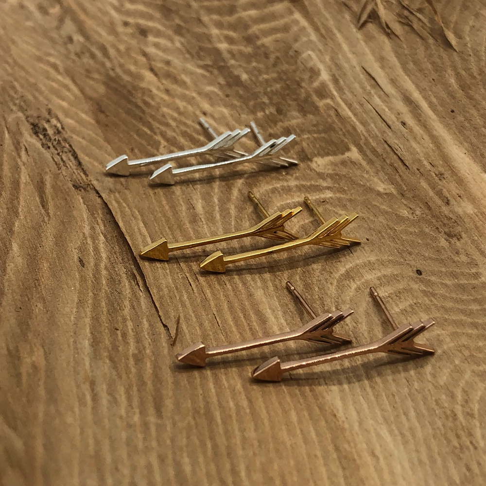 Flint & Feather - Arrow Earrings