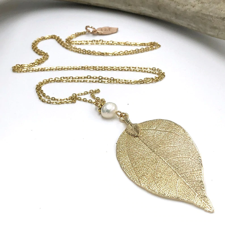 Flint & Feather - Leaf Necklaces